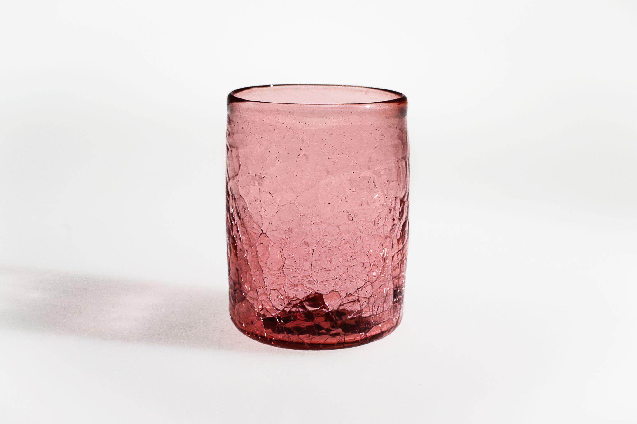 Crackle Short Cup in Ruby