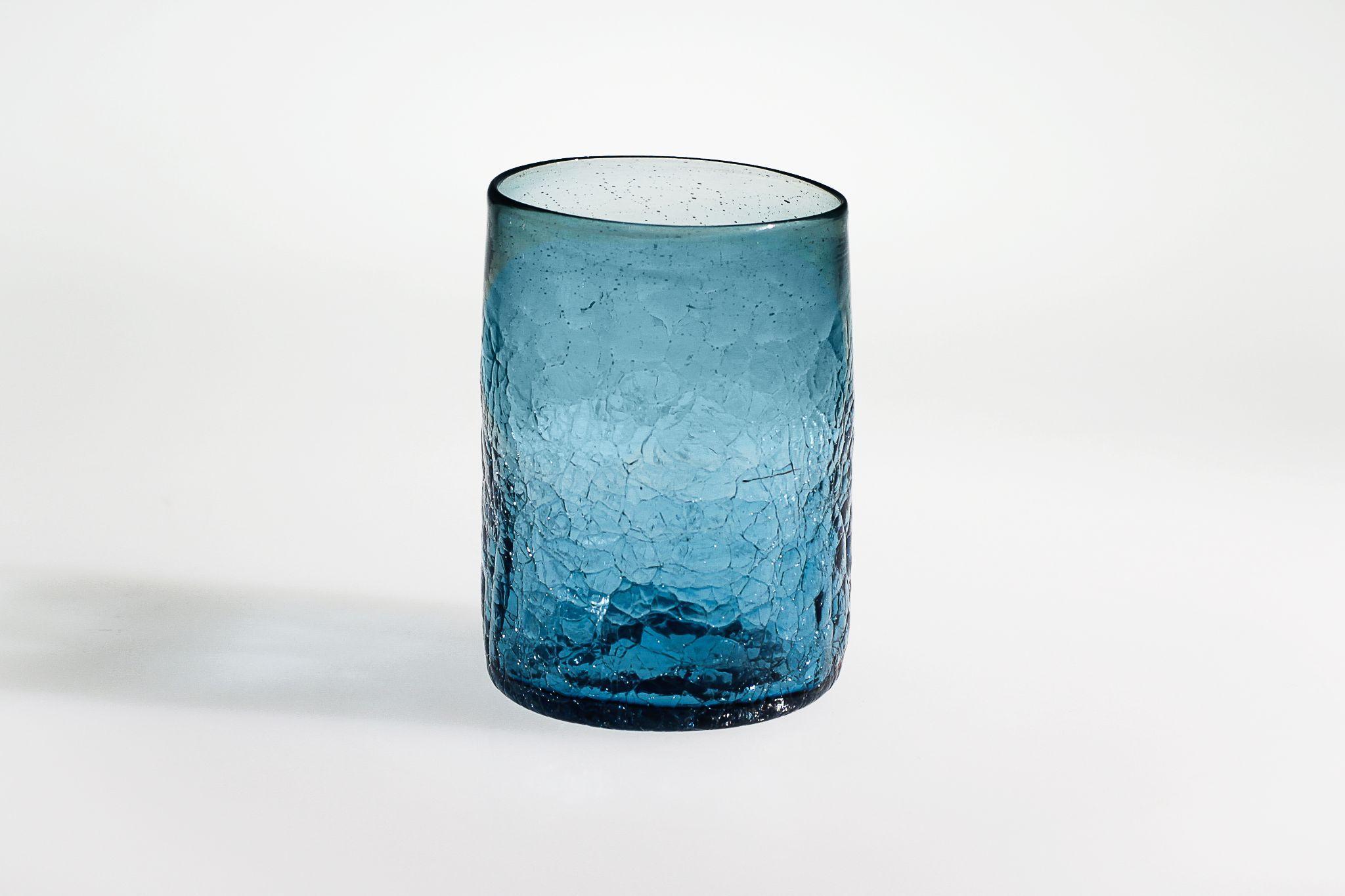 Crackle Short Cup in Light blue