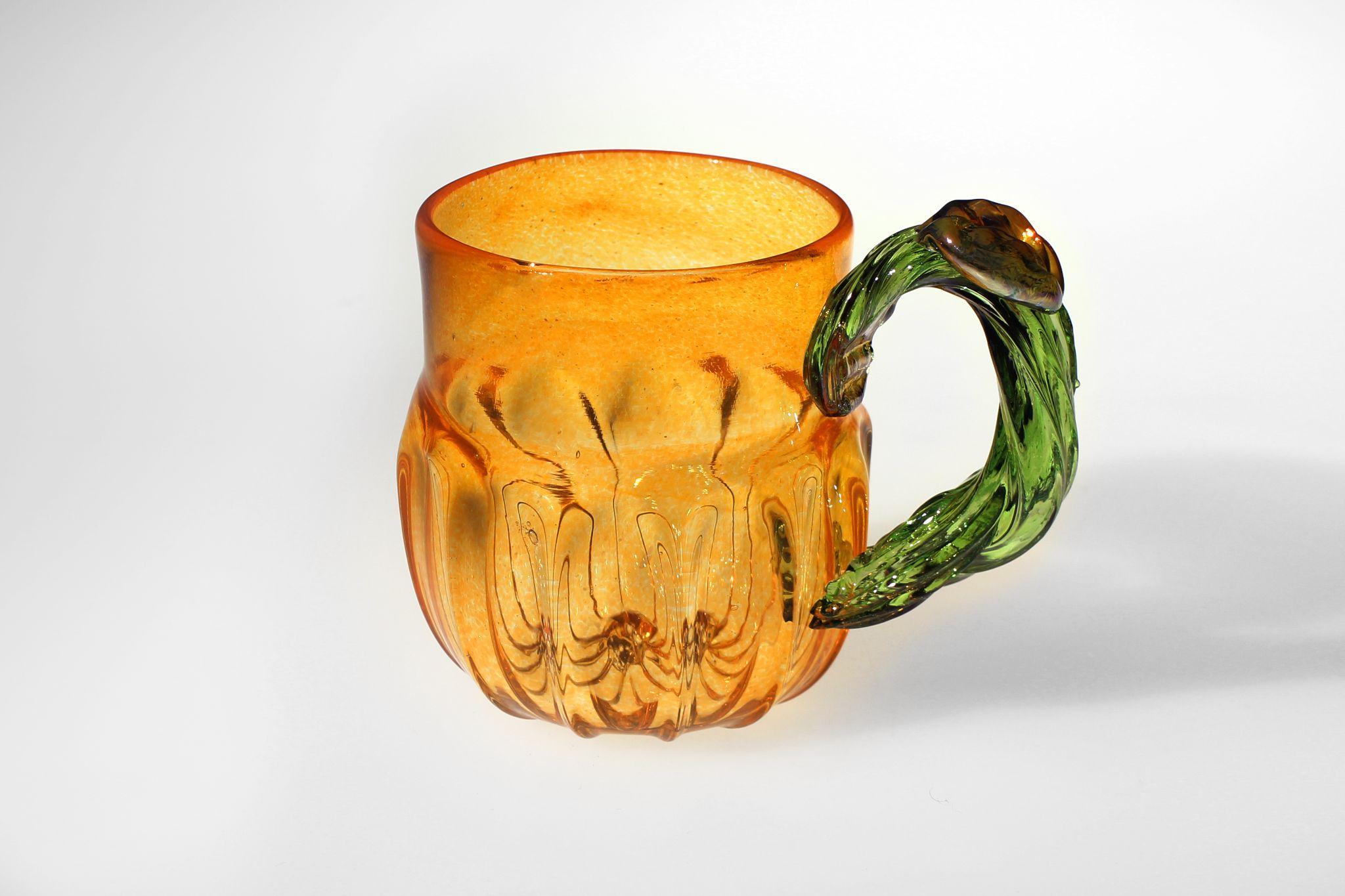 Pumpkin Mug in Orange / green
